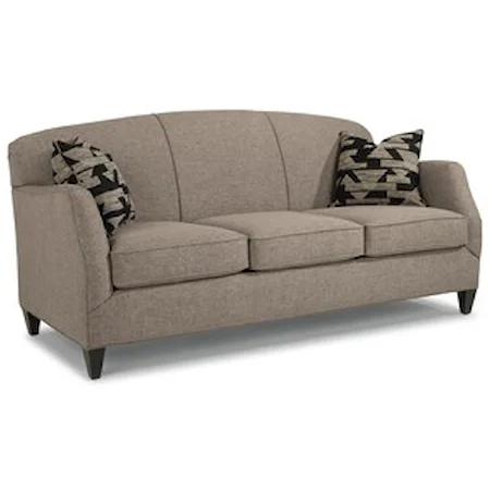 Contemporary Sofa with Tapered Legs